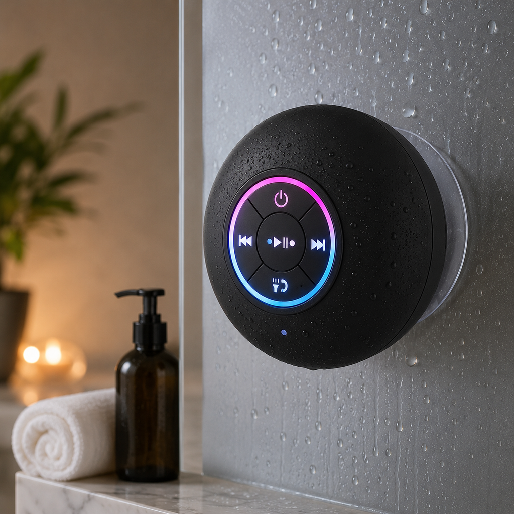 Nexvy SoundGrip™ | Waterproof Bluetooth Shower Speaker