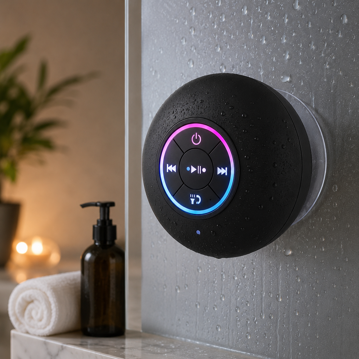 Nexvy SoundGrip™ | Waterproof Bluetooth Shower Speaker